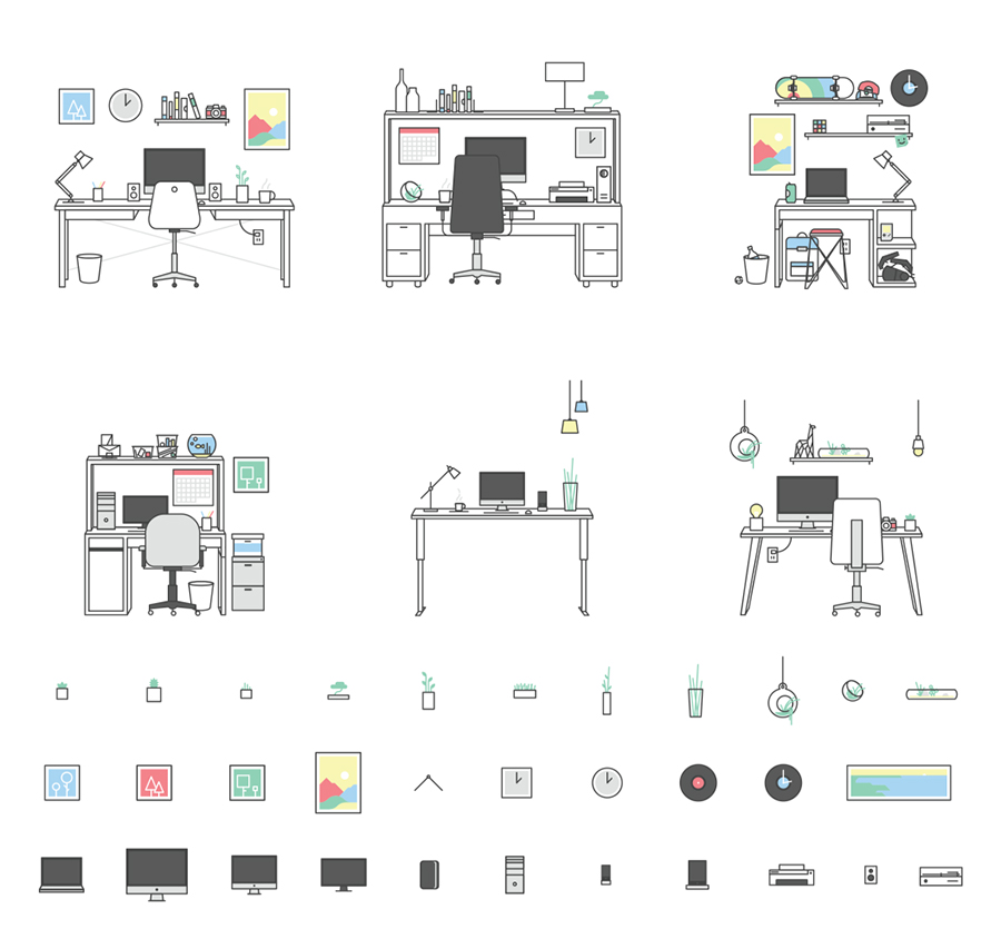 Workspace Illustration Kit