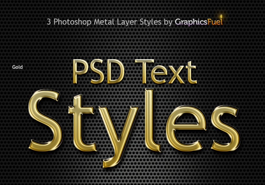 PS金属风格字体样式 Metal Text Styles