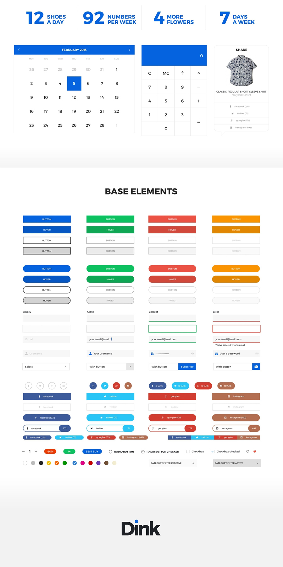 电子商务UI工具包Dink UI Kit