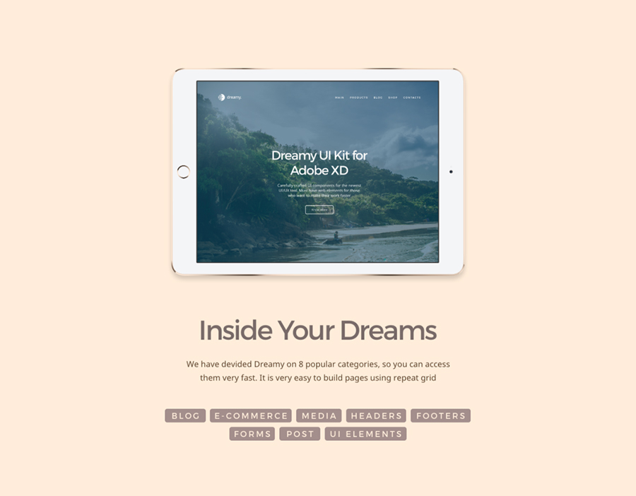 梦幻UI工具包Dreamy UI Kit #689427
