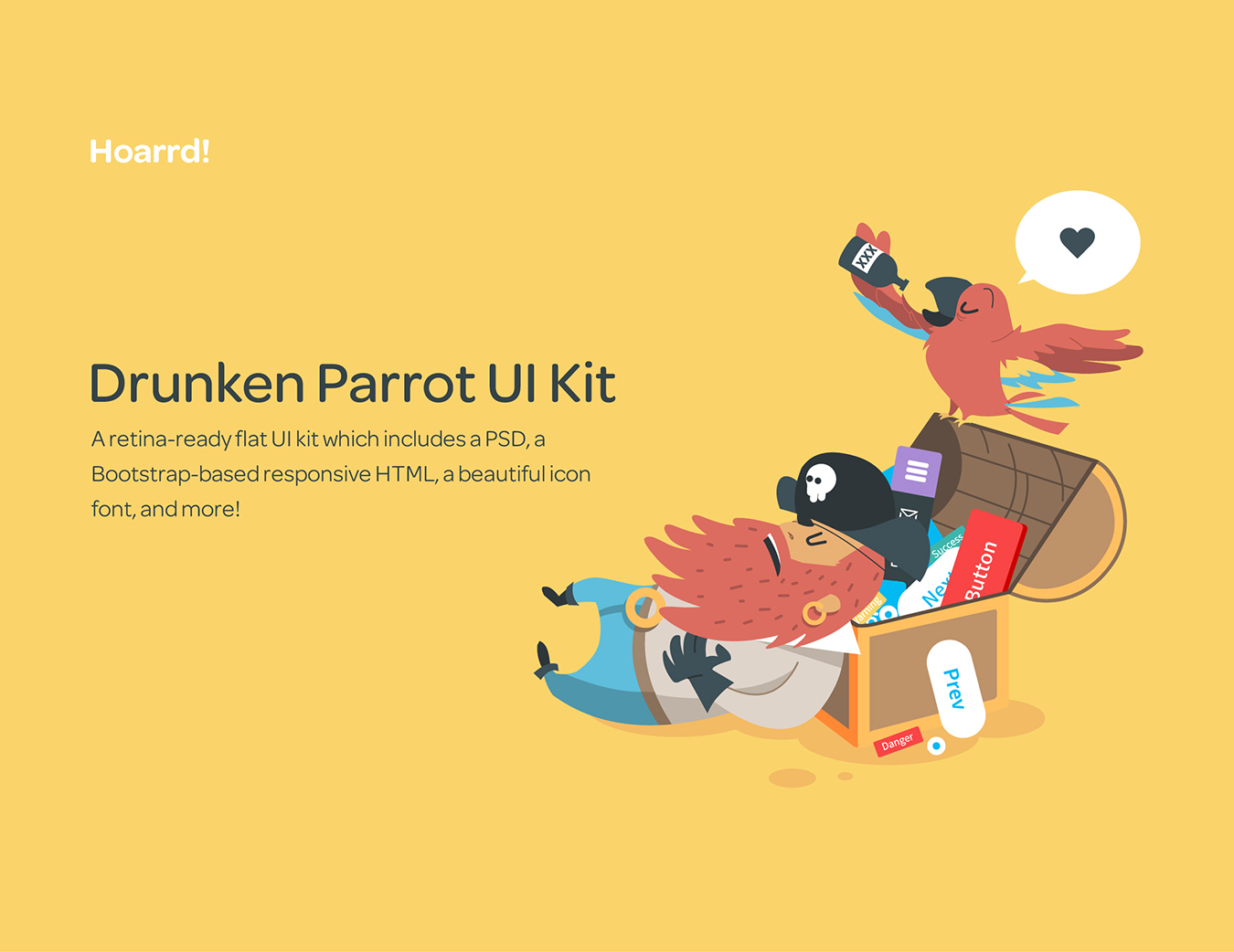 WEB网站页面设计Drunken Parrot #27956