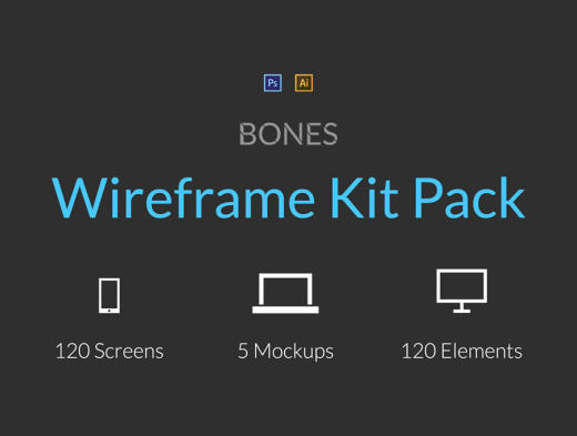 线框套件工具包Bones Wireframe Kit Pac