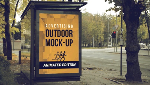 户外广告演示Animated Outdoor Adverti