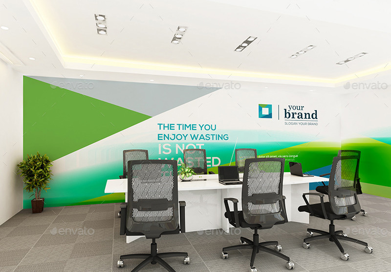 办公区域贴图Office Interior Branding