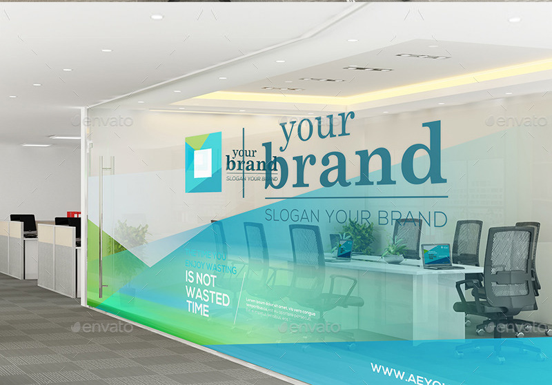 办公区域贴图Office Interior Branding