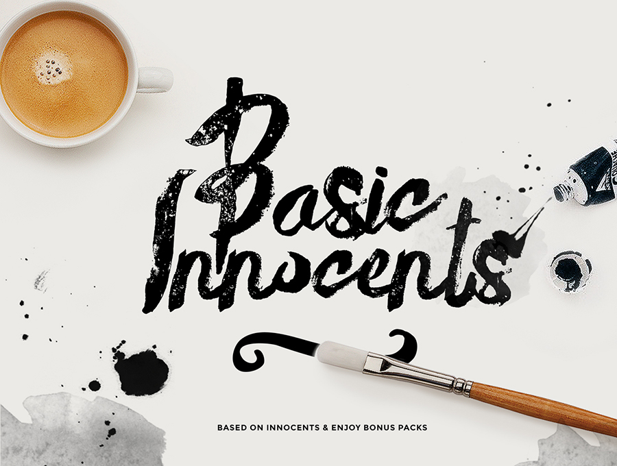 手写体英文字体笔刷Basic Innocents #1535