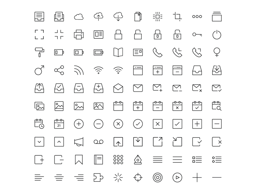 1430 Line Icons