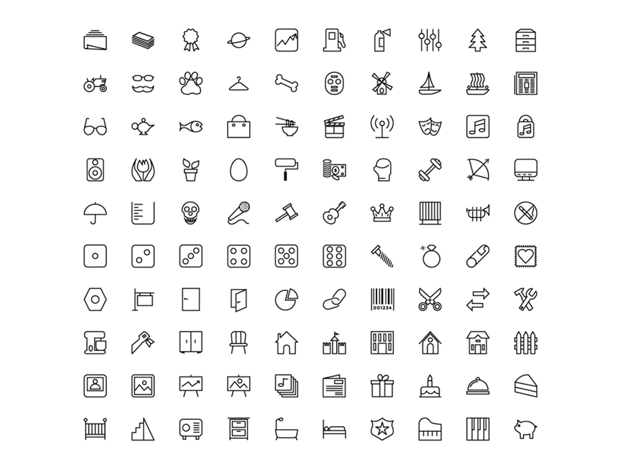 1430 Line Icons