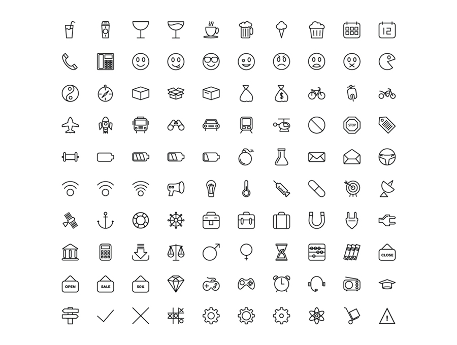 1430 Line Icons