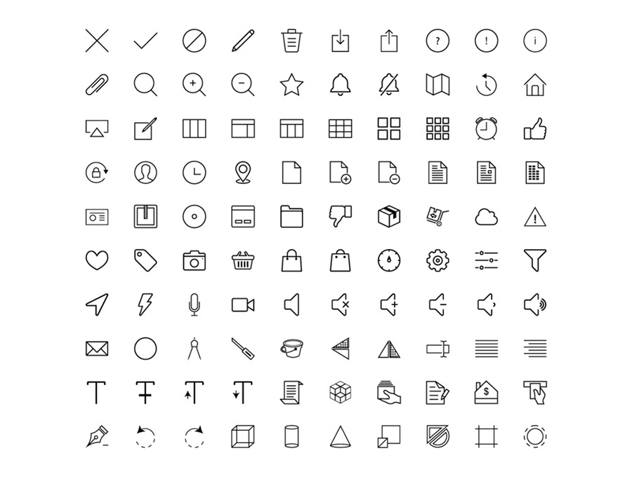 1430 Line Icons