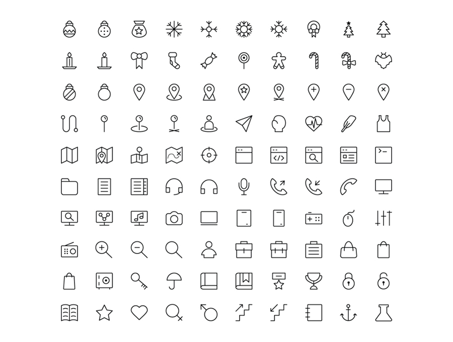 1430 Line Icons