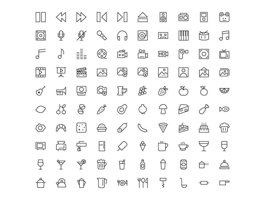 1430 Line Icons