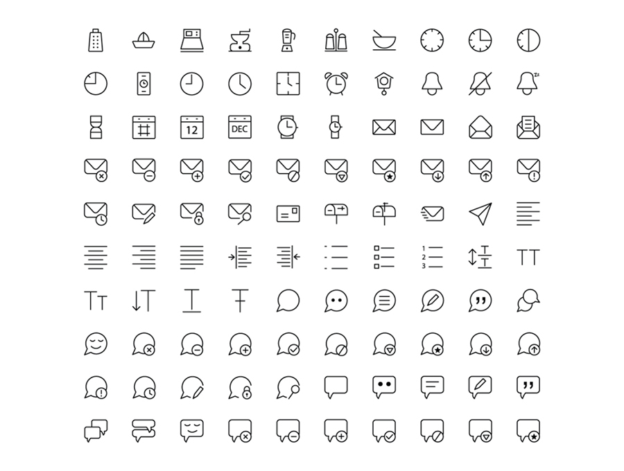 1430 Line Icons