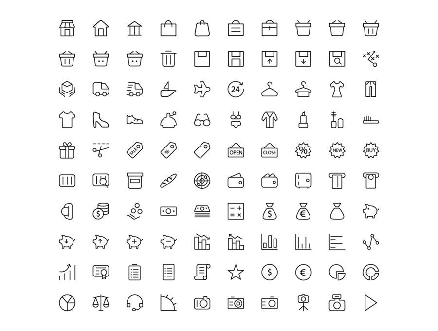 1430 Line Icons