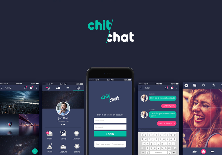 Chatting App UI #674389