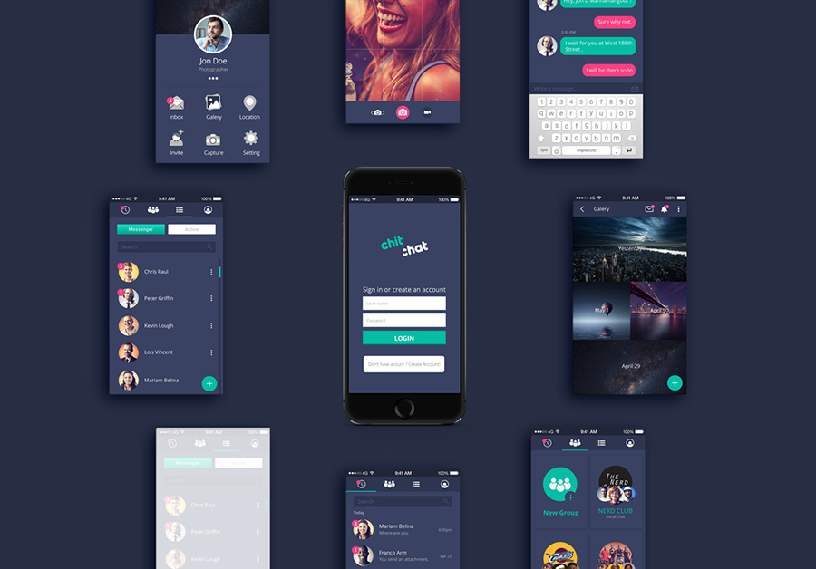 Chatting App UI #674389