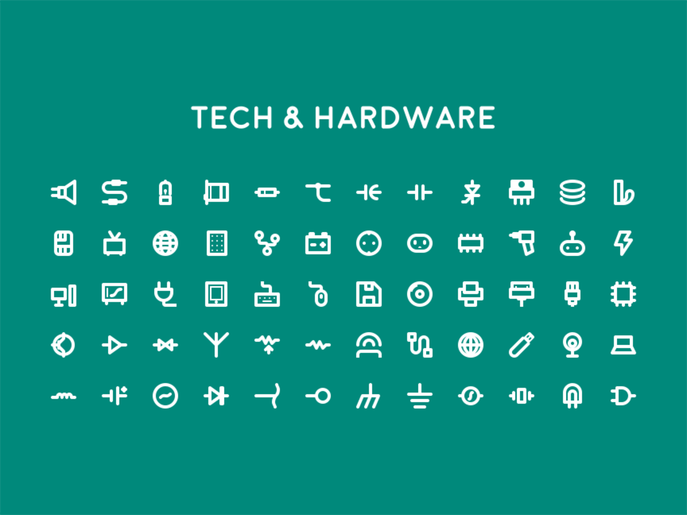 线性简洁风格图标合集Epic Tiny Icons