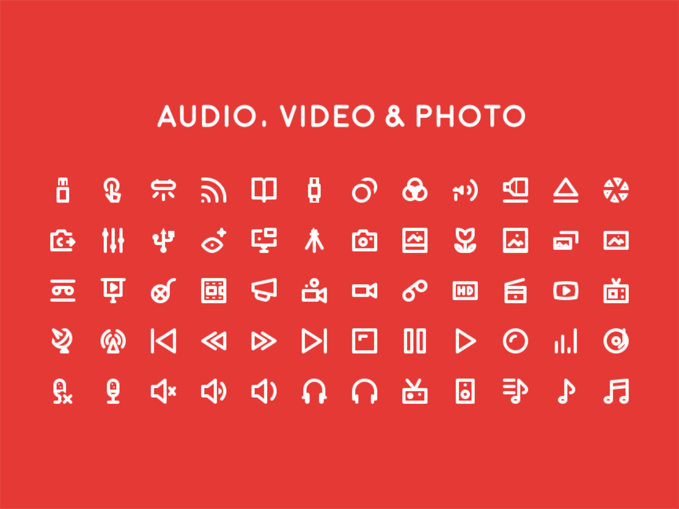 线性简洁风格图标合集Epic Tiny Icons