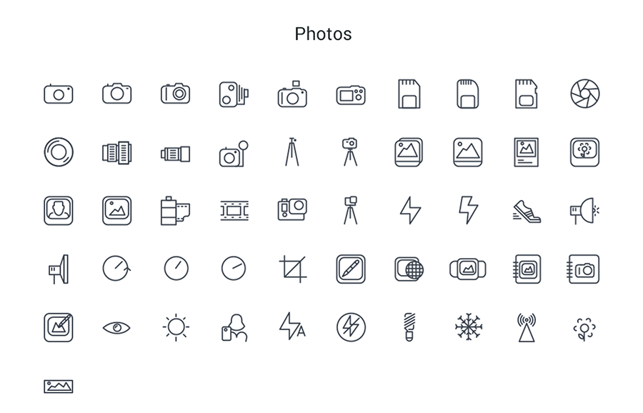 线性风格icon图标Icons Mind