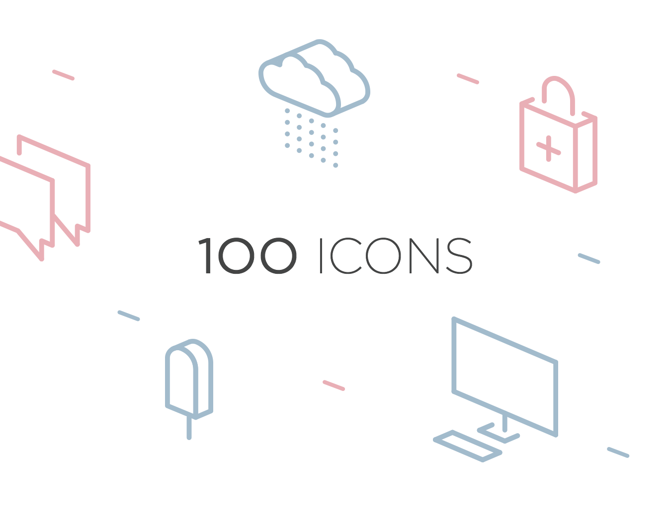 线性风格icon图标Isometric Icons