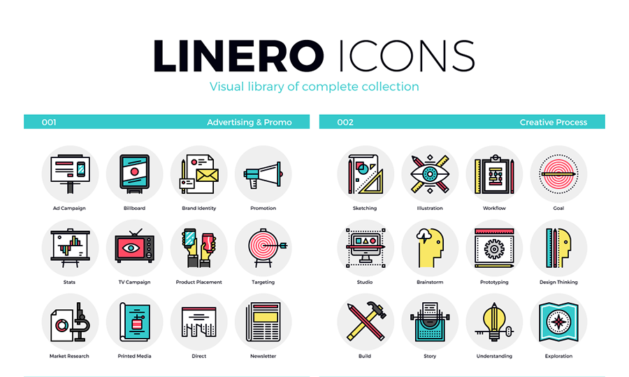 工业风格图标集合Linero Icons Collectio