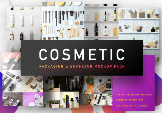 350+美护化妆品VI样机模型合集Cosmetic Pack