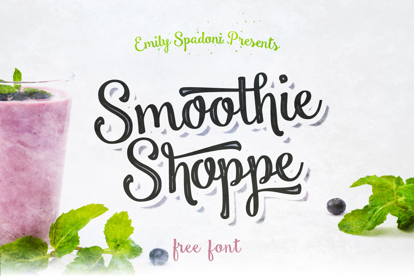 独特灵活英文字体Smoothie Shoppe - Free