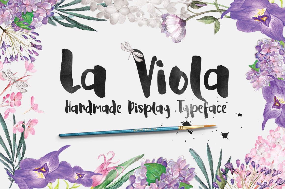 手写加粗英文字体La Viola - Free Script