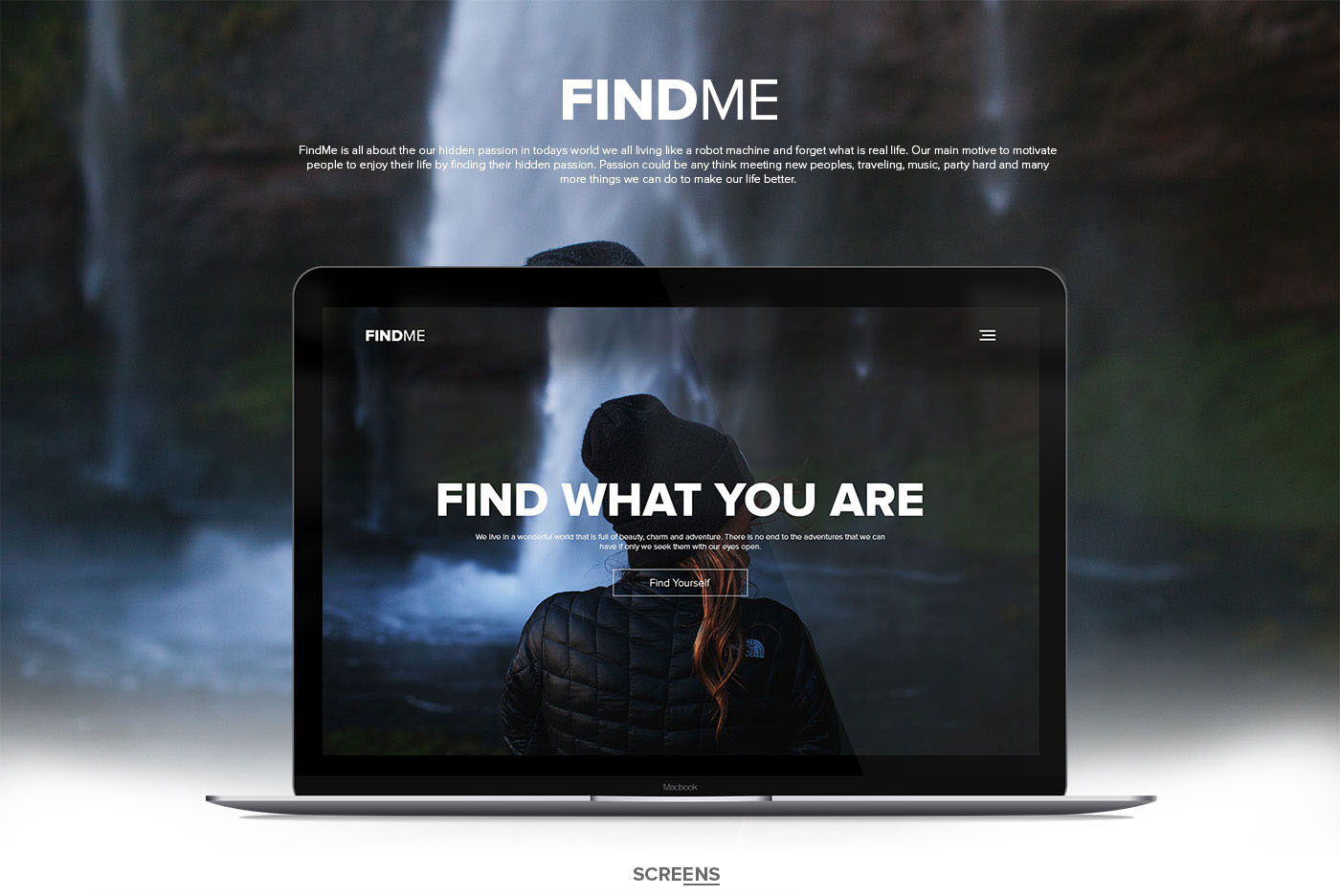现代网站模板FindMe Website TemplateF