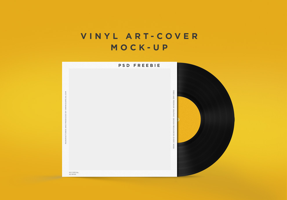 光盘包装样机 Vinyl Disc-Mockup #1610