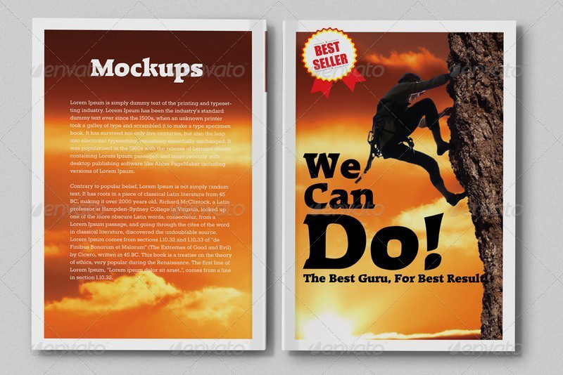 书籍封面封底模型贴图样机展示Book Mock-Ups #6