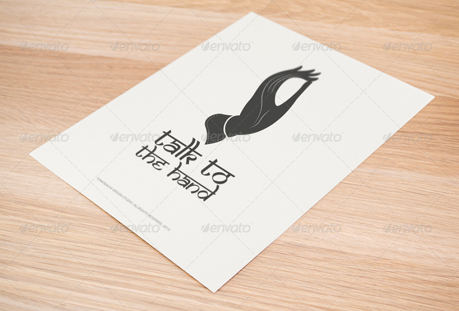 纸张贴图PSD模板Flyer | Logo | Illust