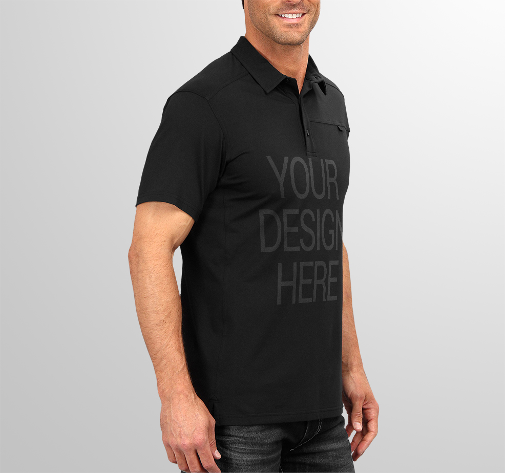 Polo衫模型PSD贴图模板Mens Polo Shirt