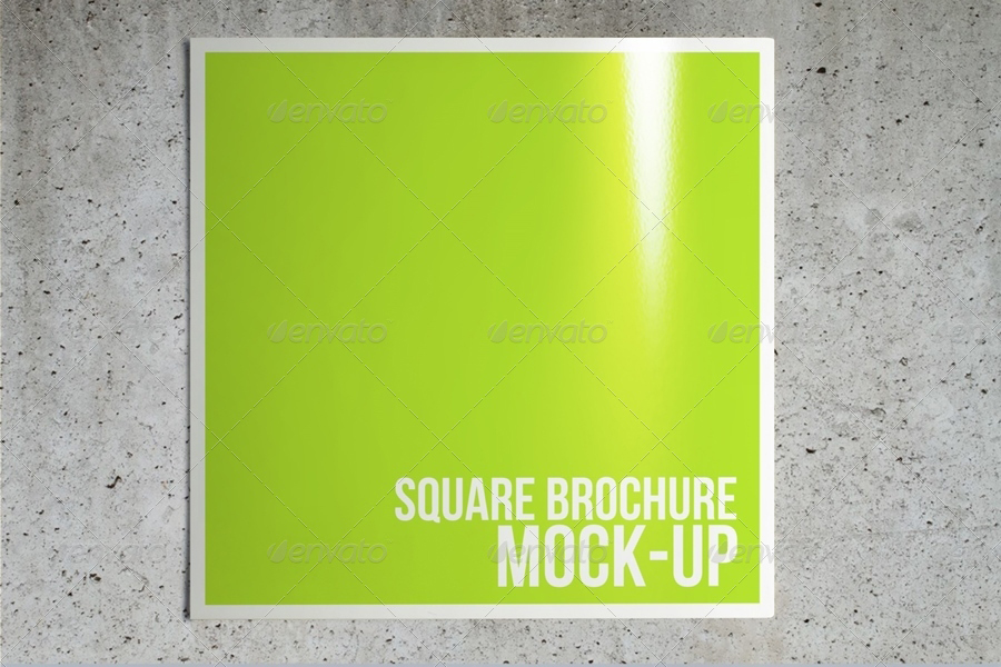 书籍画册模型PSD贴图模板Square Brochure M