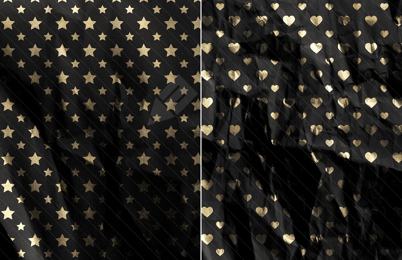 Gold Foil Wrapping Paper Textu