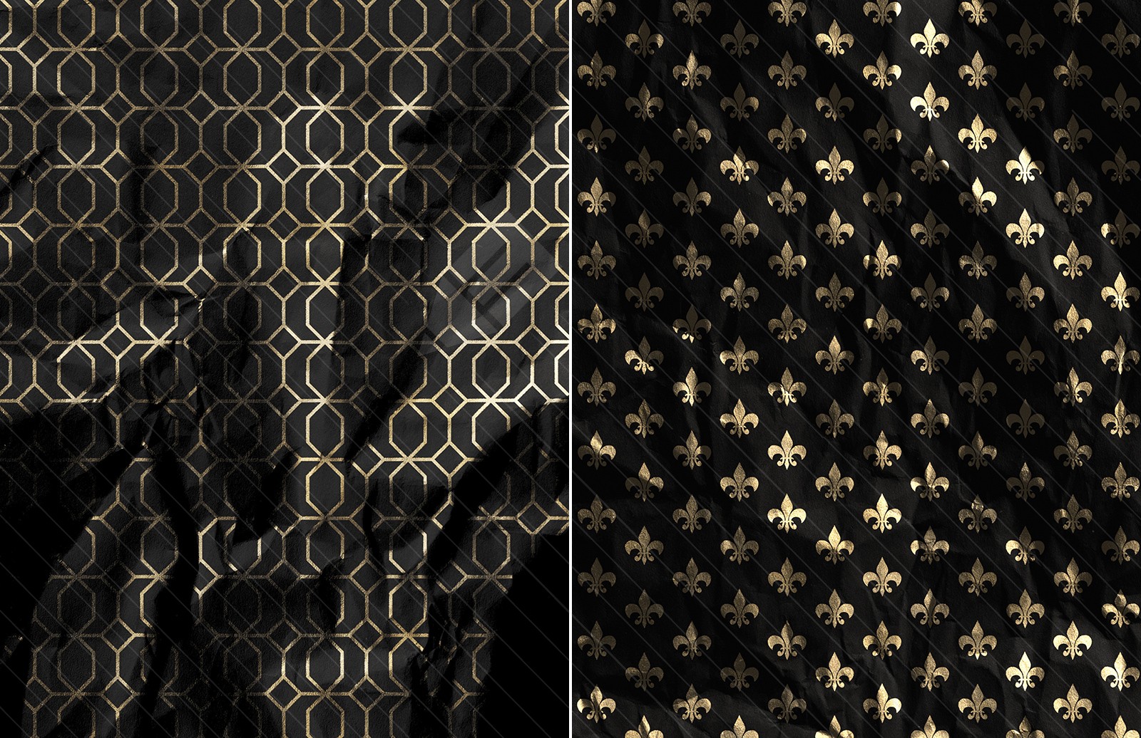 Gold Foil Wrapping Paper Textu