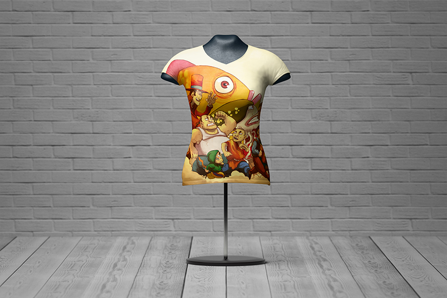 Female T-Shirt Mannequin Mocku