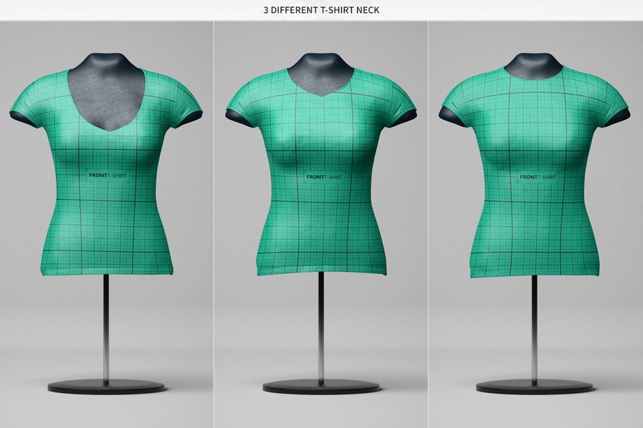 Female T-Shirt Mannequin Mocku