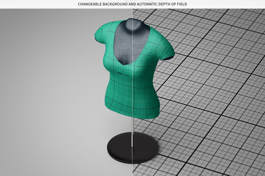 Female T-Shirt Mannequin Mocku