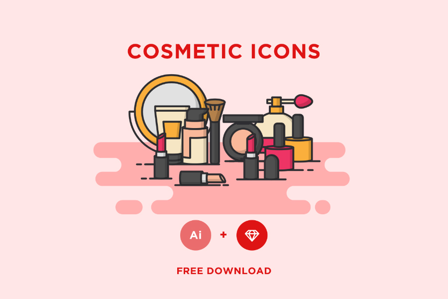 Free Cosmetic Vector Icons