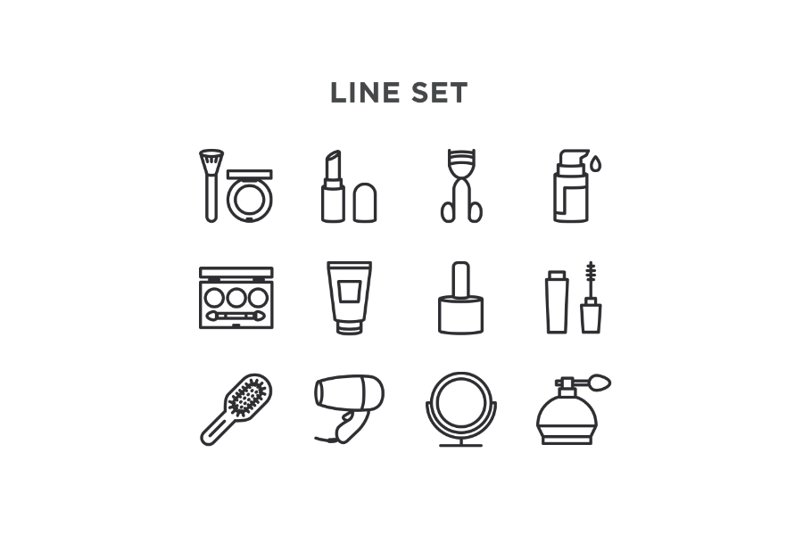 Free Cosmetic Vector Icons