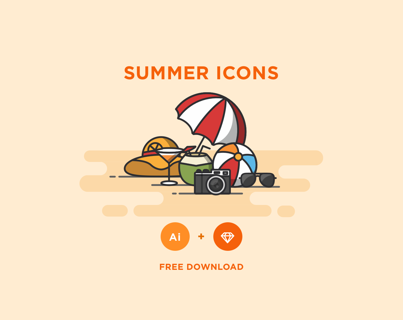 FREE - SUMMER ICONS