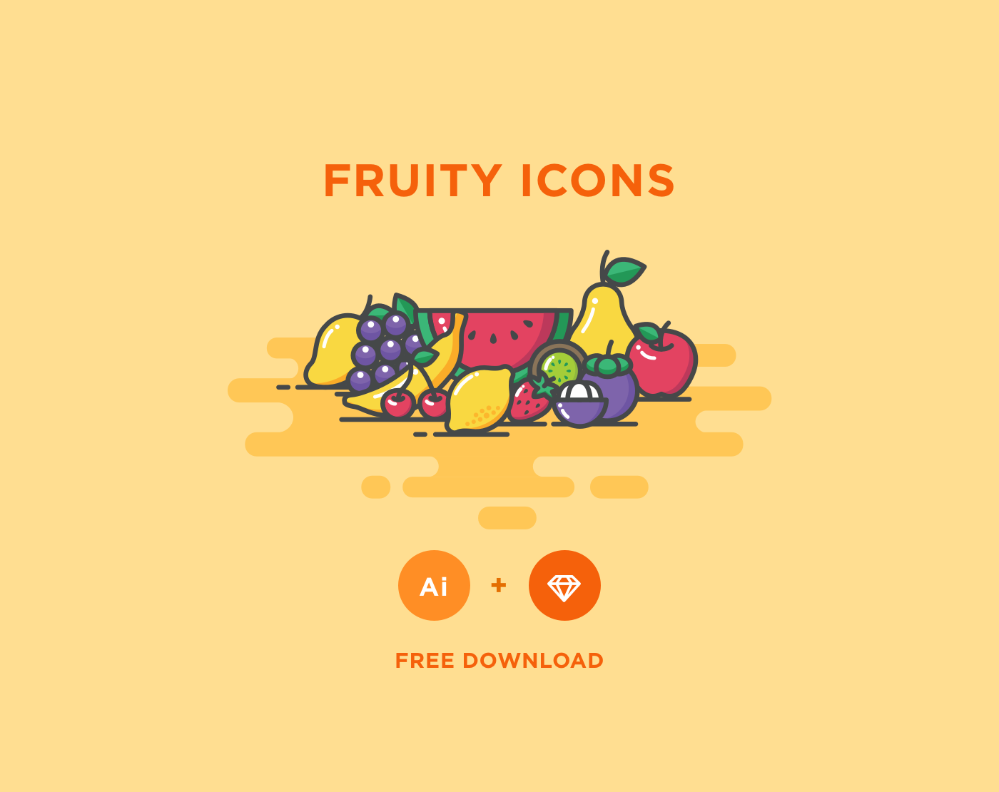 Colorful Fruity Icons