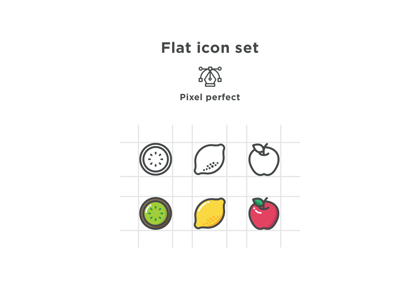 Colorful Fruity Icons