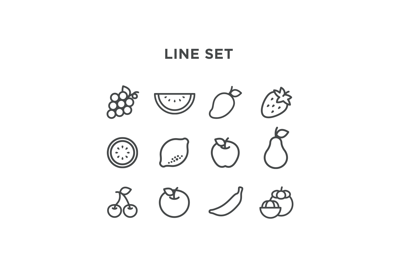 Colorful Fruity Icons