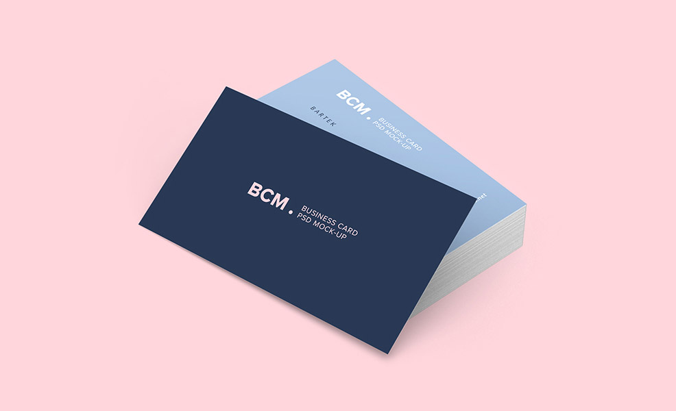 名片模型PSD贴图模板Clean Business Card