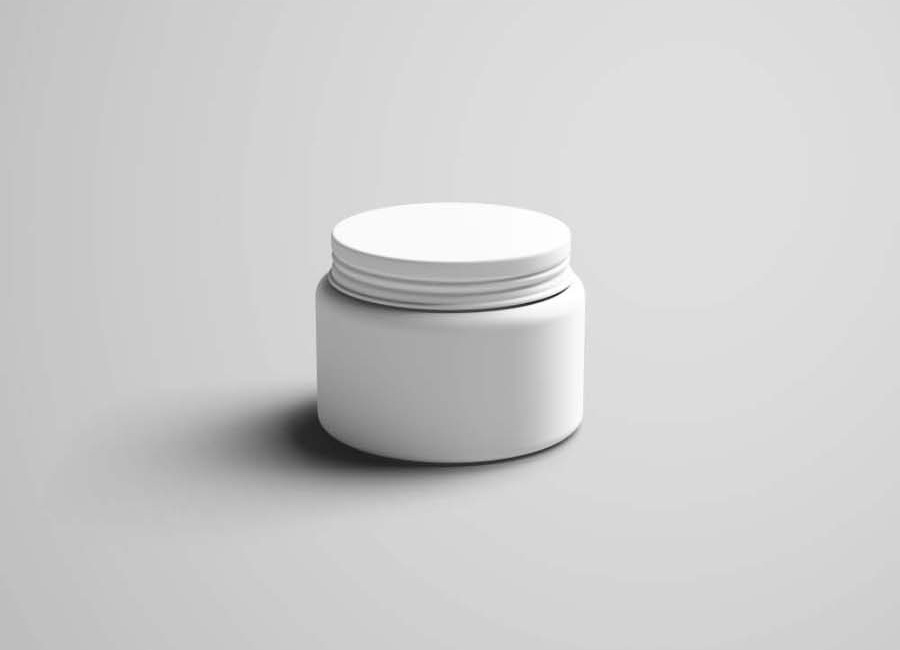 优质罐子模型PSD贴图模板Jar Mockup Versio