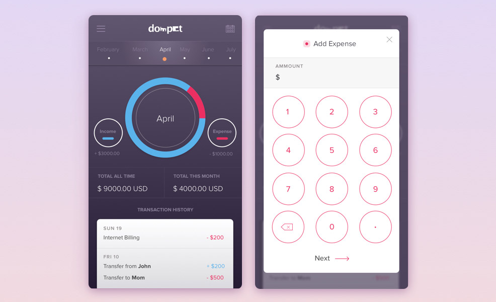 Dompet Wallet Daily UI #027 每日