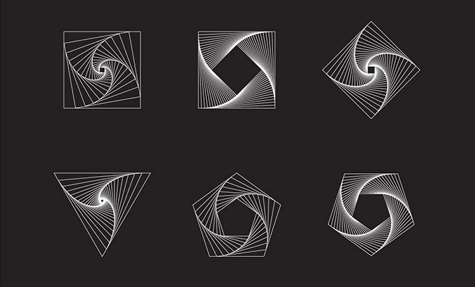 矢量线条艺术图案18 Geometric Line Art