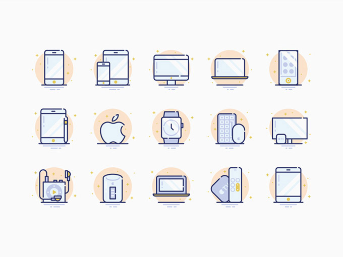 15 Apple Devices Icons